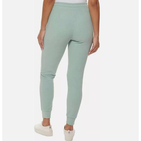 MARC NEW YORK by ANDREW MARC Ribbed Midweight Jogger Pants Mid Rise Green Size M - Picture 3 of 13